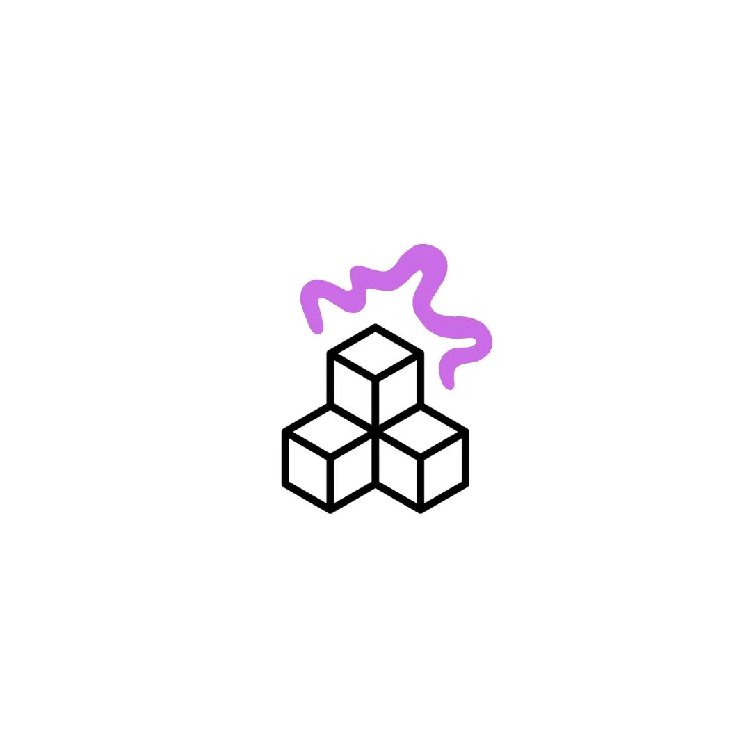 Pile of boxes and a purple mist