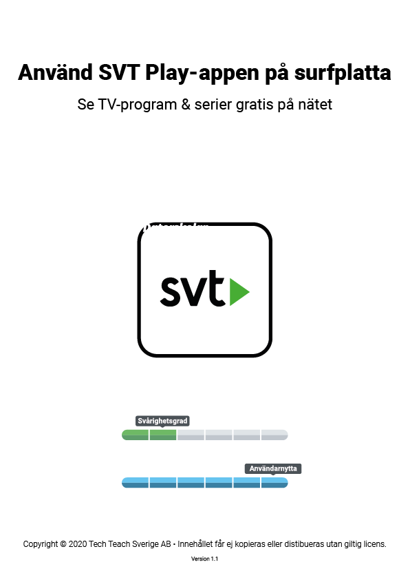 SVT Play på surfplatta