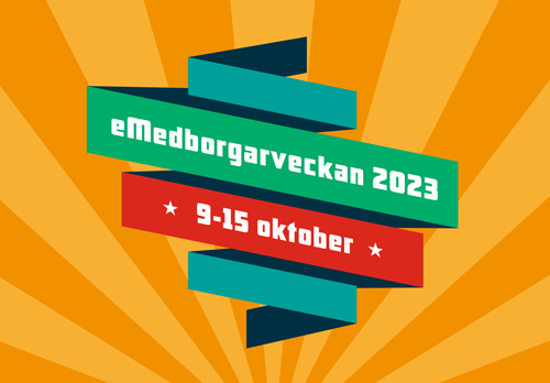 Logotypen för eMedborgarveckan 2023